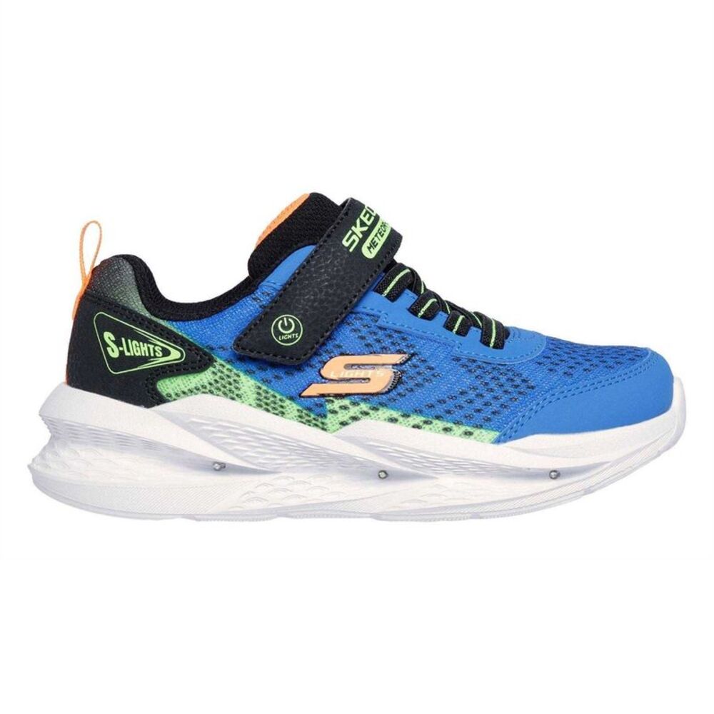 Skechers Boys Meteor Light Up Sneakers / Black/Blue